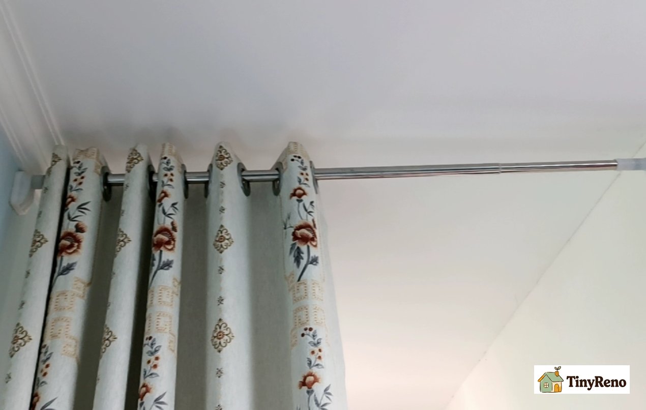 How to Hang Curtain Rods Without Drilling？Highly Recommend This Tension Rod