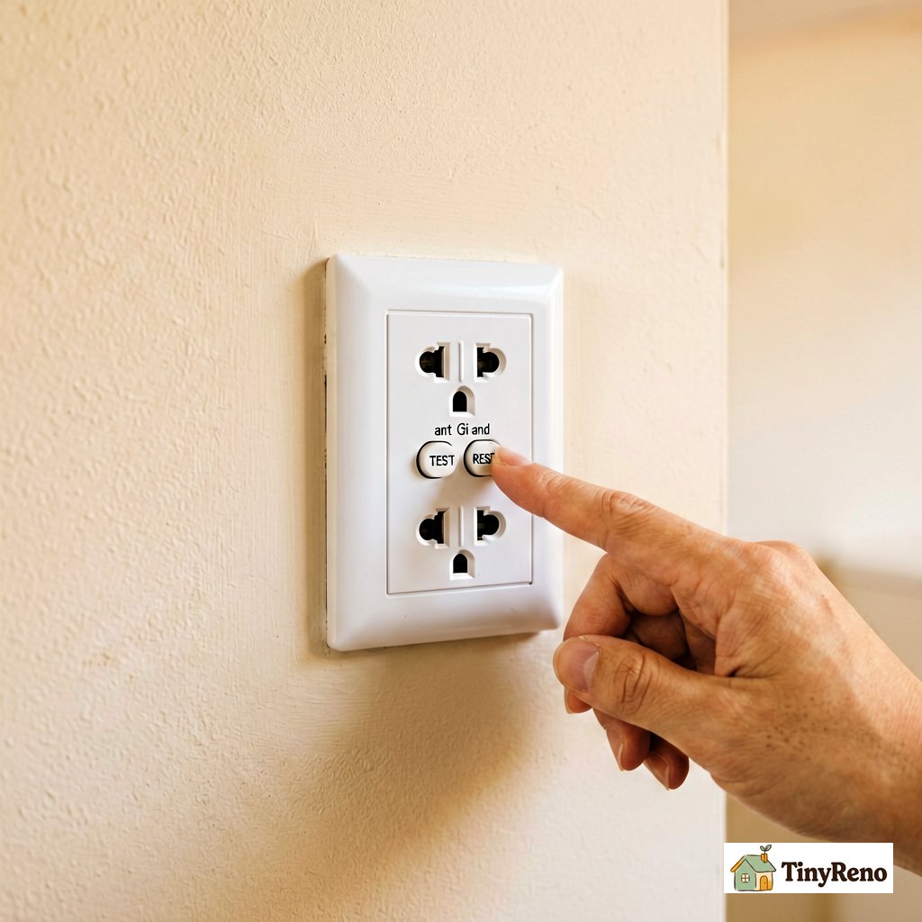 Step 1 GFCI reset: the most common cause of a dead outlet is a tripped GFCI in another room