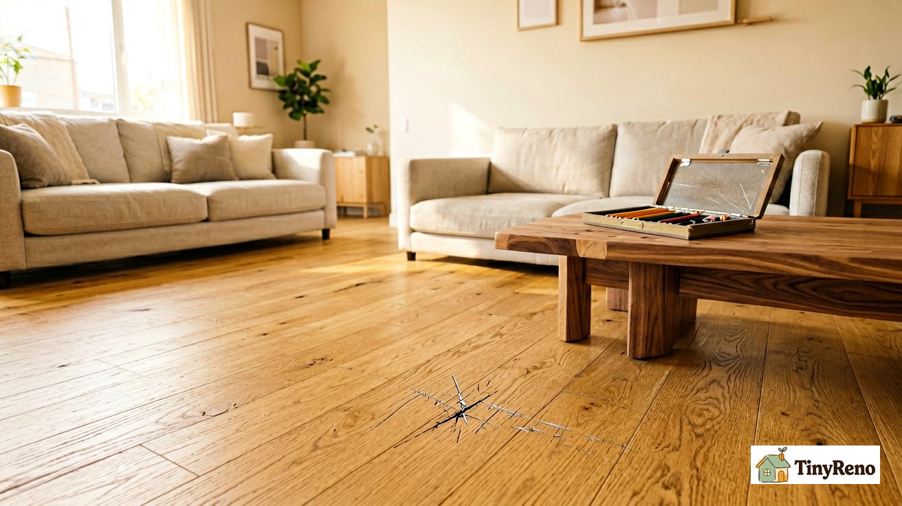 Hardwood Floor Repair Kit: The $12 Pencil Pack That Beat the $80 Wax Kit