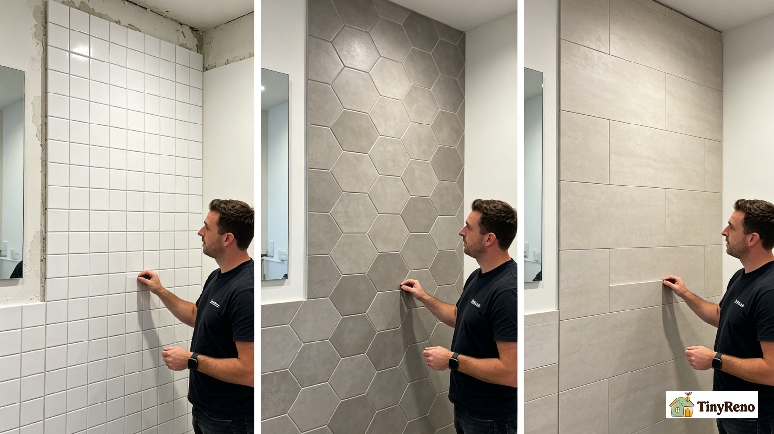 Decision guide for renters, matching tile style to wall condition, budget and timeline for bathroom tub surround renovation