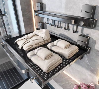 Renter’s Bathroom Game-Changer: Foldable No-Drill Towel Rack Honest Long Term Review