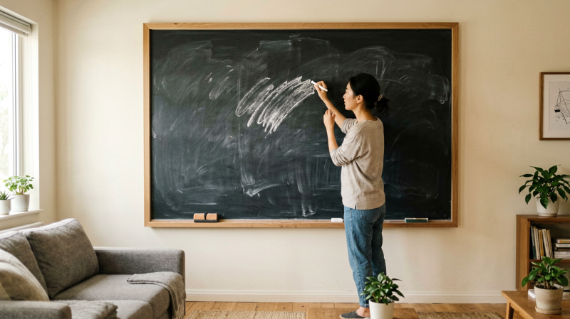 I Wanted a Chalkboard Wall But I Rent — Here Is What Actually Worked