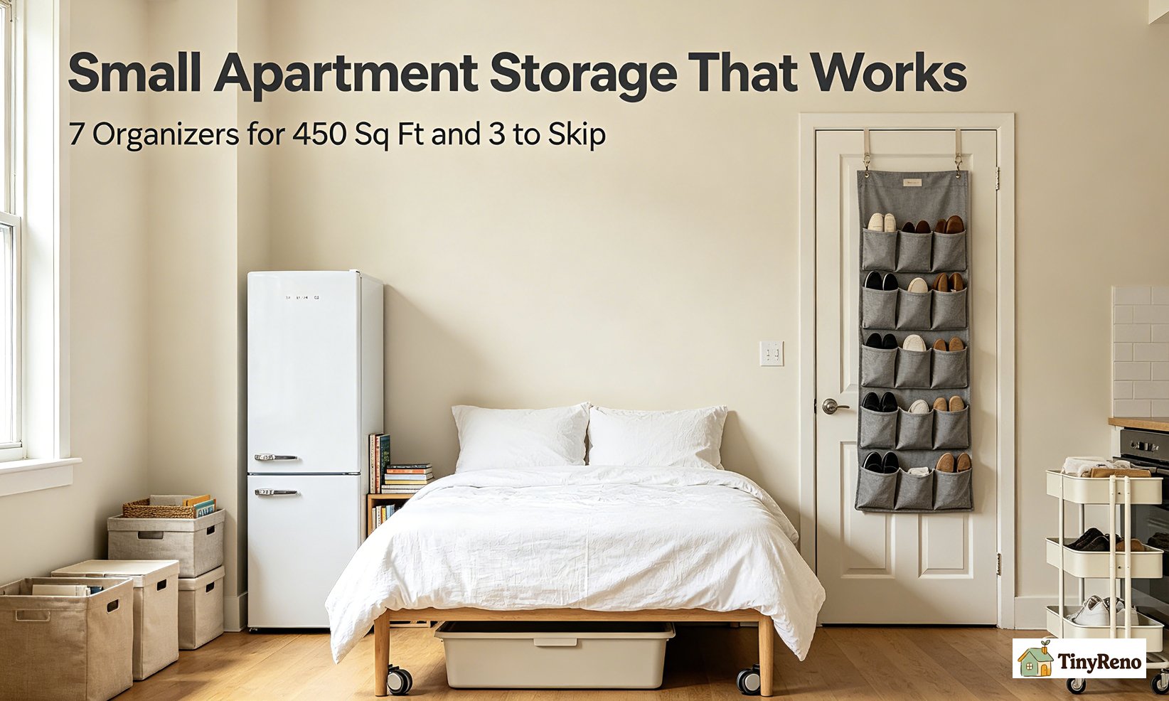 Small Apartment Storage: 7 No-Drill Organizers I Tested in My 450 sq ft Rental